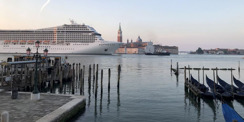 Venice sees its first cruise ship since start of coronavirus pandemic - Vimarsana News