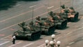 In this June 5, 1989, file photo, a man stands alone in front of a line of tanks heading east on Beijings Changan Blvd. in Tiananmen Square, Beijing. Hong Kong&rsquo;s second ban on an annual vigil for victims of the bloody June 4, 1989, crackdown on Beijing&rsquo;s Tiananmen Square protest movement and the closure of a museum dedicated to the event may be a further sign that the ruling Communist Party is extending its efforts to erase the event from the collective consciousness from the mainland to Hong Kong. (AP Photo/Jeff Widener, File)