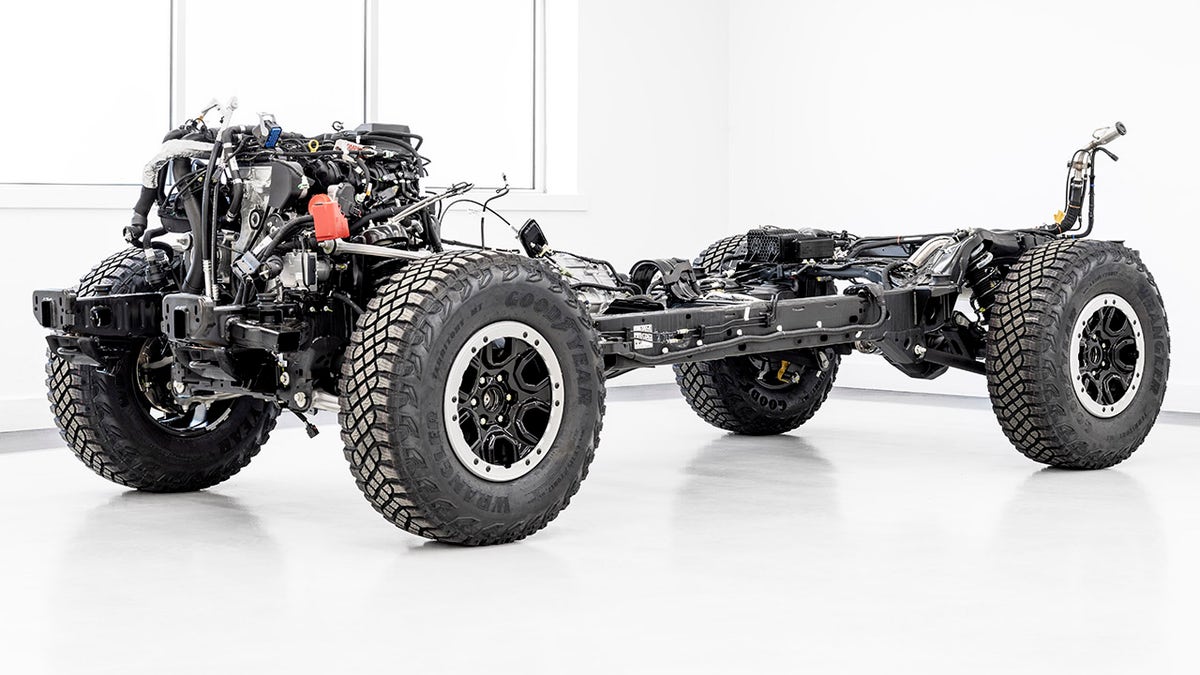 The Bronco's chassis is an evolution of the Ranger's.