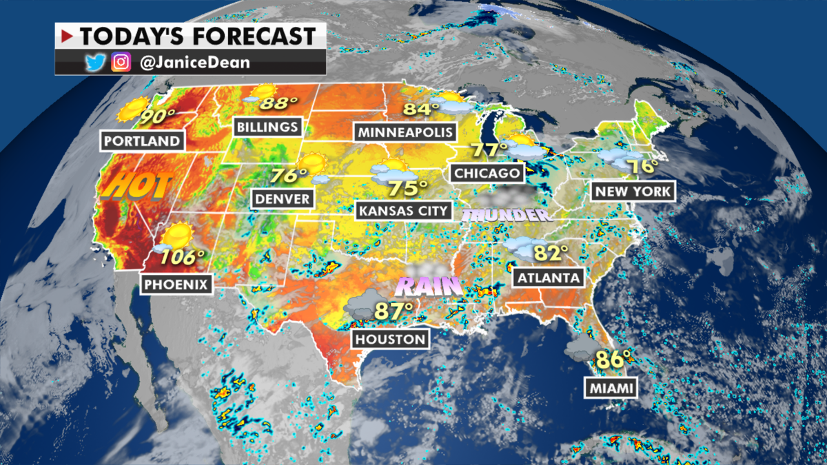 The national forecast for Wednesday, June 2. (Fox News)