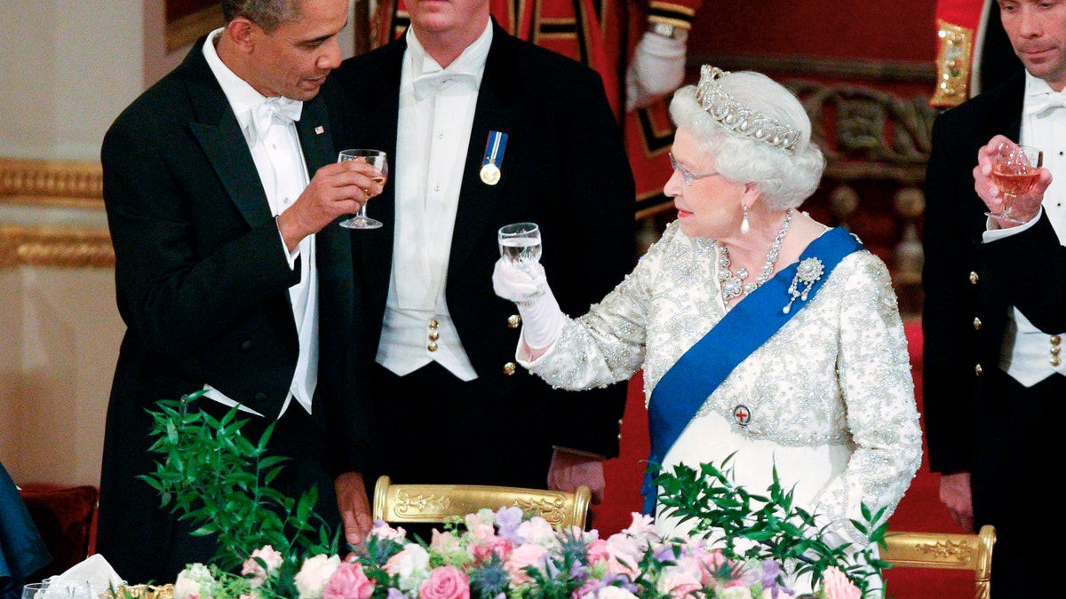 Queen Elizabeth and Obama
