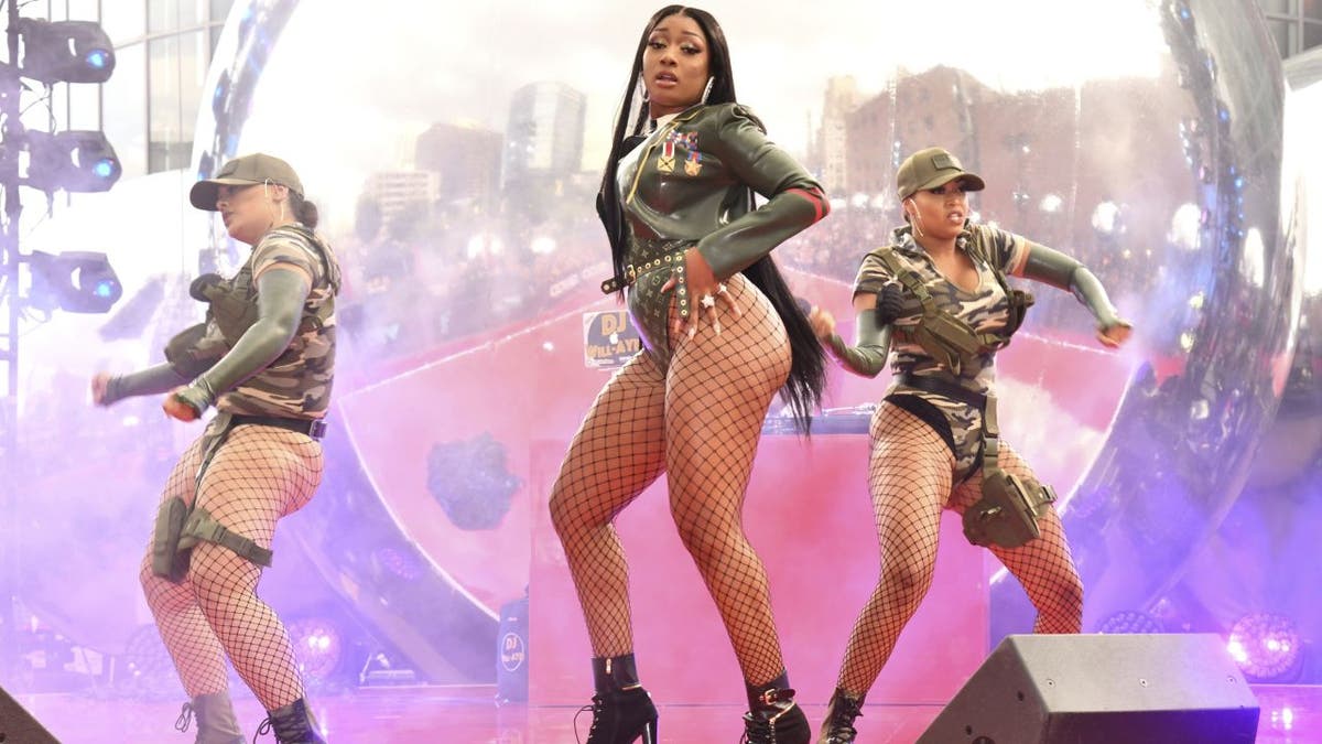 Rapper Megan Thee Stallion will perform at Sunday’s BET Awards. (Charles Sykes/Invision/AP)