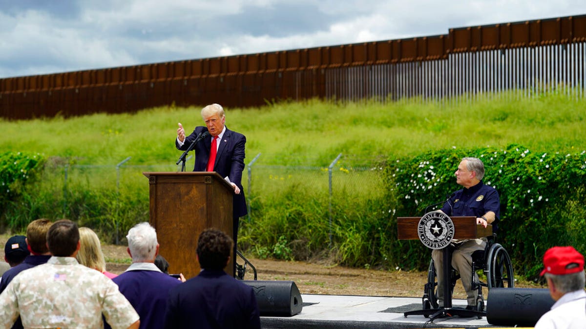 Greg Abbott and Donald Trump