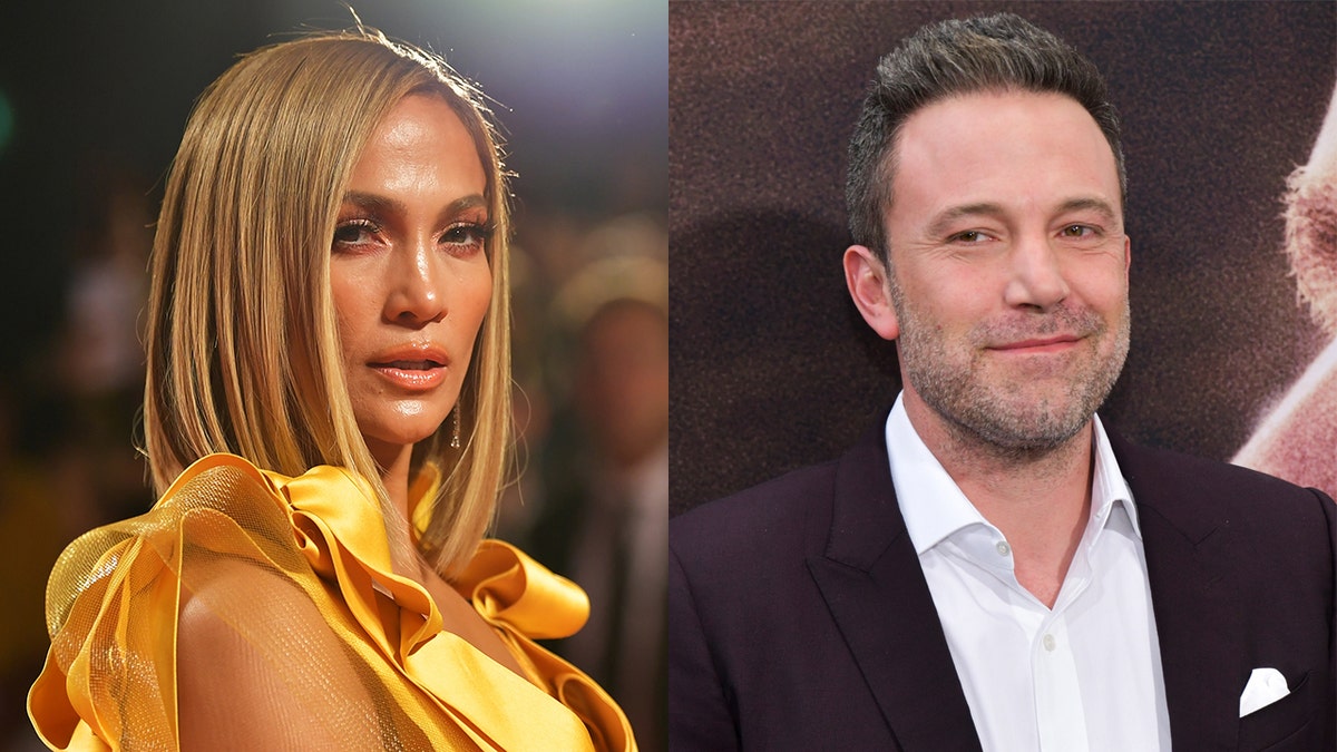 Split image of Jennifer Lopez and Ben Affleck