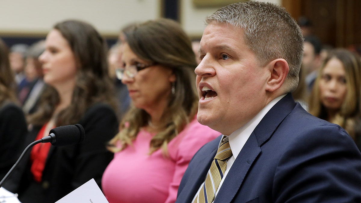 Former Bureau of Alcohol, Tobacco, Firearms and Explosives agent and Giffiords Law Center senior policy advisor David Chipman (R) testifies before U.S. House Judiciary Committee during a hearing on assault weapons in the Rayburn House Office Building on Capitol Hill September 25, 2019 in Washington, D.C. Chipman was President Biden's second major nominee to fail in the Senate after the White House withdrew his name as its pick to lead the ATF. (Photo by Chip Somodevilla/Getty Images)