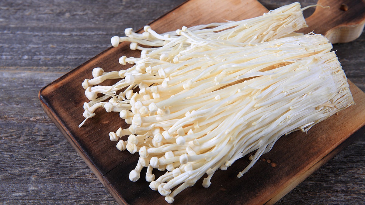 enoki mushrooms