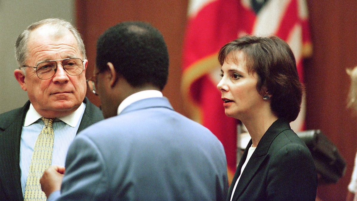 O.J. Simpson and Assistant District Attorney Marcia Clark
