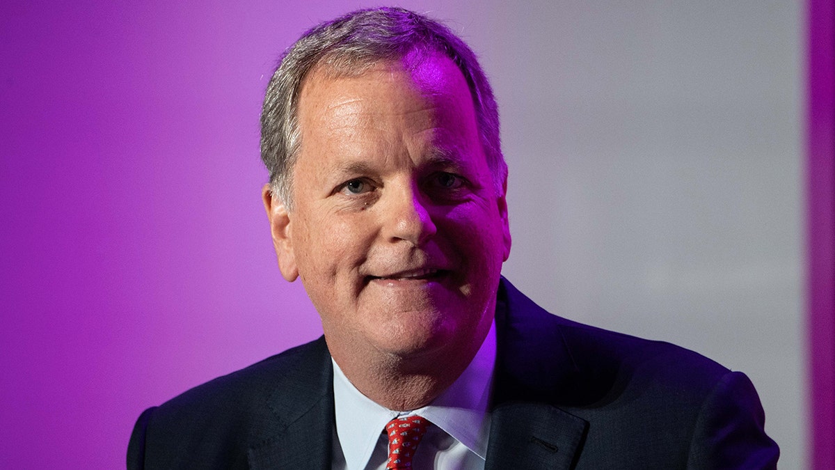 American Airlines CEO Doug Parker is pictured in March 2020. He recently attended the wedding of a Southwest Airlines flight attendant who he met last year soon after the death of George Floyd. (Photo by NICHOLAS KAMM/AFP via Getty Images)