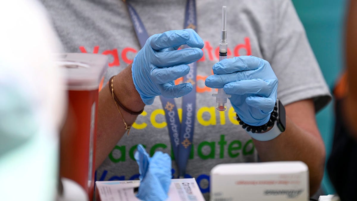 NEW YORK, NEW YORK - JUNE 27: A medical at the 2021 NYC Pride March near the Flatiron District on June 27, 2021 in New York City. The NYC Pride March was held virtually in 2020 due to the coronavirus pandemic. This year's theme is 'The Fight Continues.’ (Photo by Alexi Rosenfeld/Getty Images)