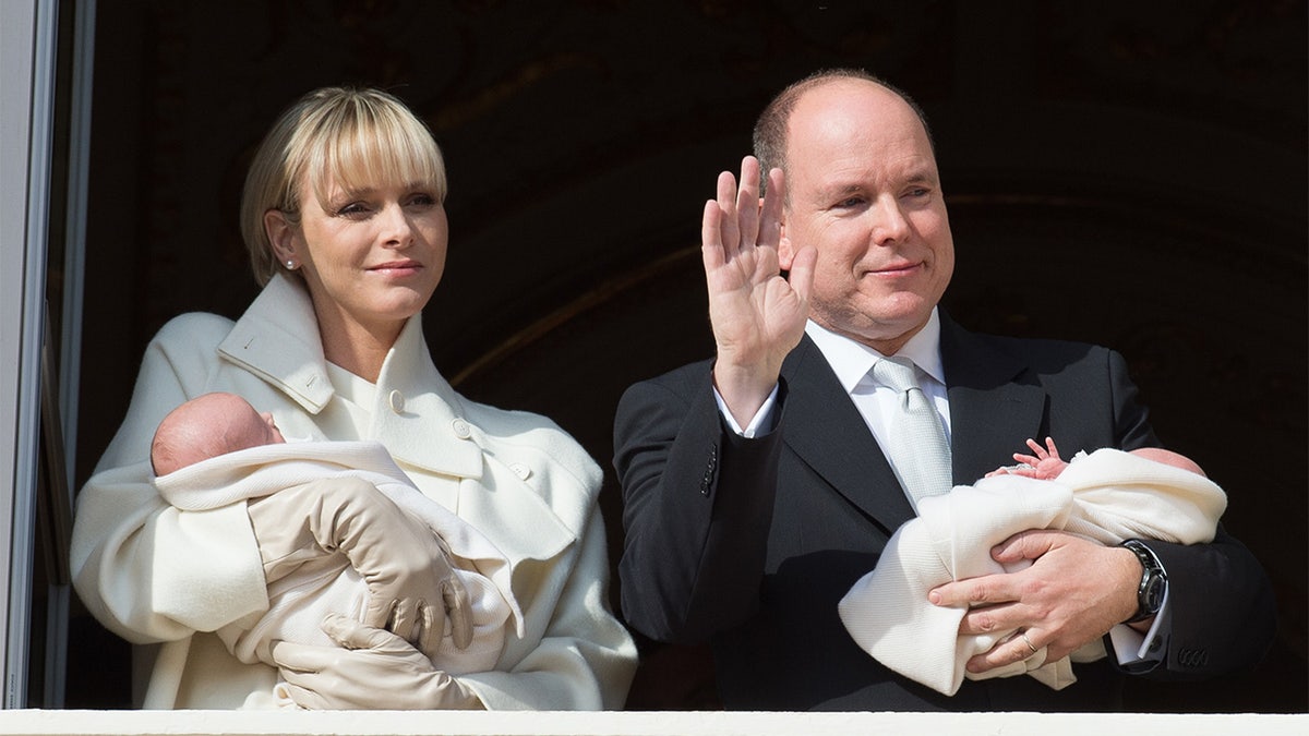 Princess Charlene Prince Albert of Monaco twins