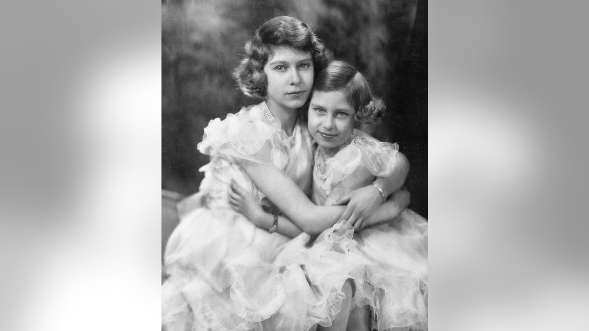 Princesses Elizabeth (left) and Margaret.