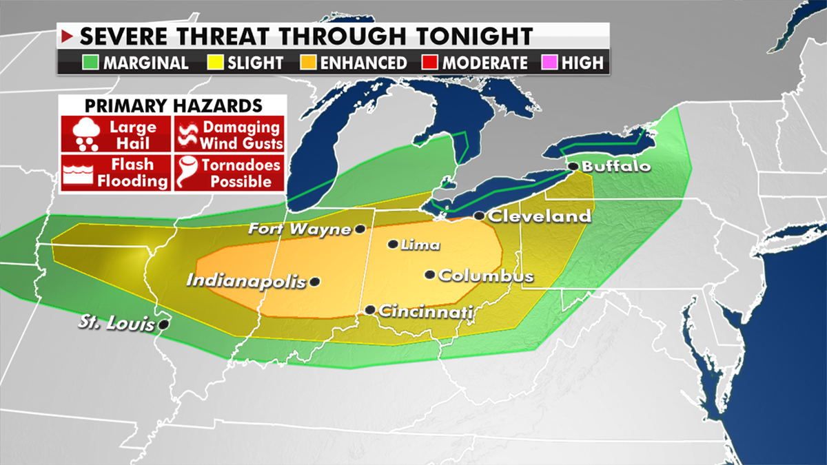 Severe weather threat across the Ohio Valley
