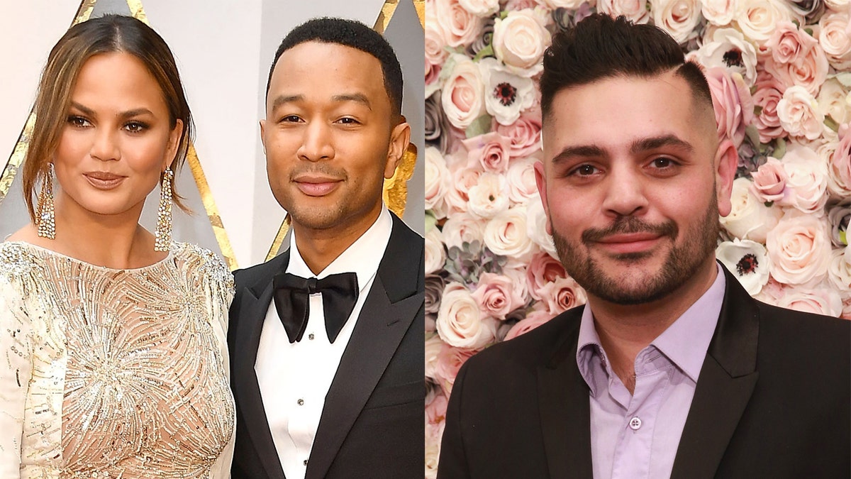 Michael Costello, right, tells Fox News Digital that he and Chrissy Teigen have resolved their issues stemming from alleged cyberbullying attacks aimed at Costello. 