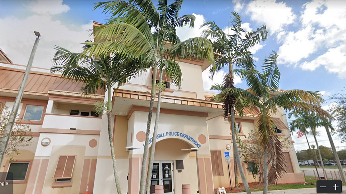 The Lauderhill Police Department in Lauderhill, Fla. (Google Earth)