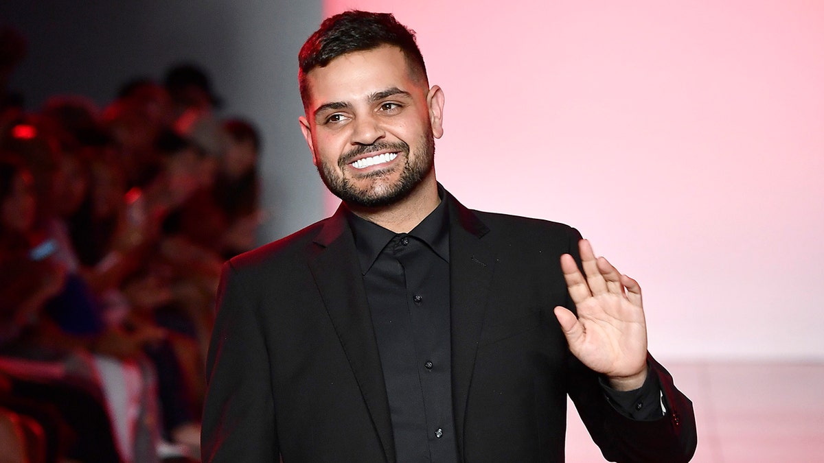 Costello walks the runway at the Michael Costello show during New York Fashion Week.