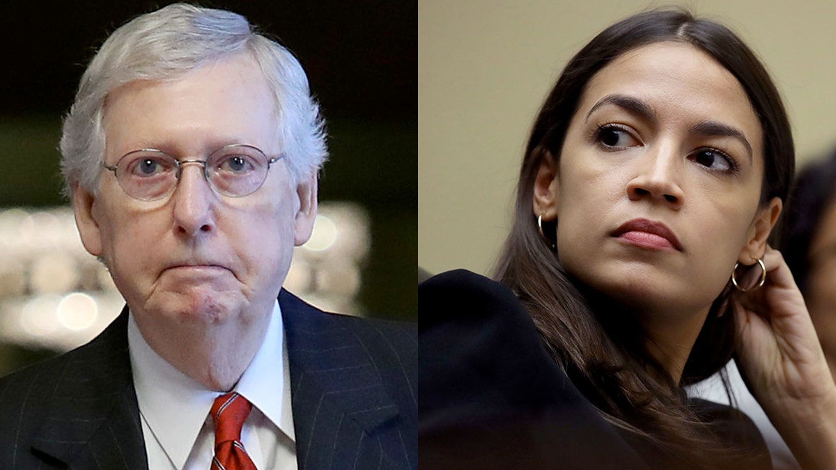 Mitch McConnell and AOC 