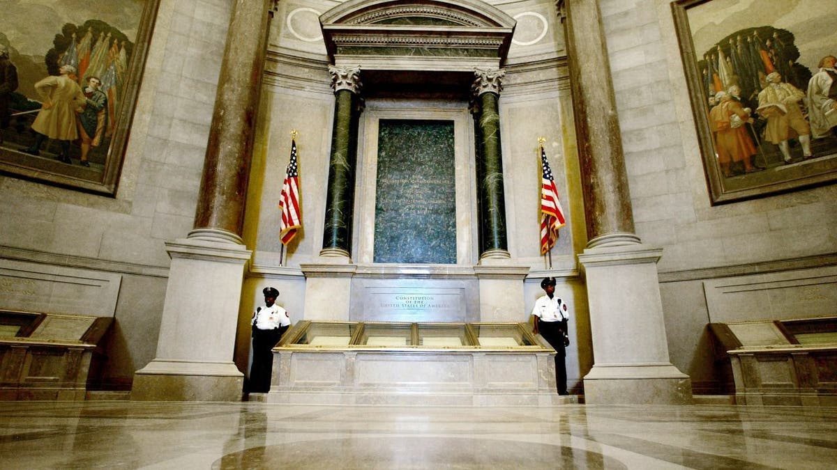 National Archives and guards