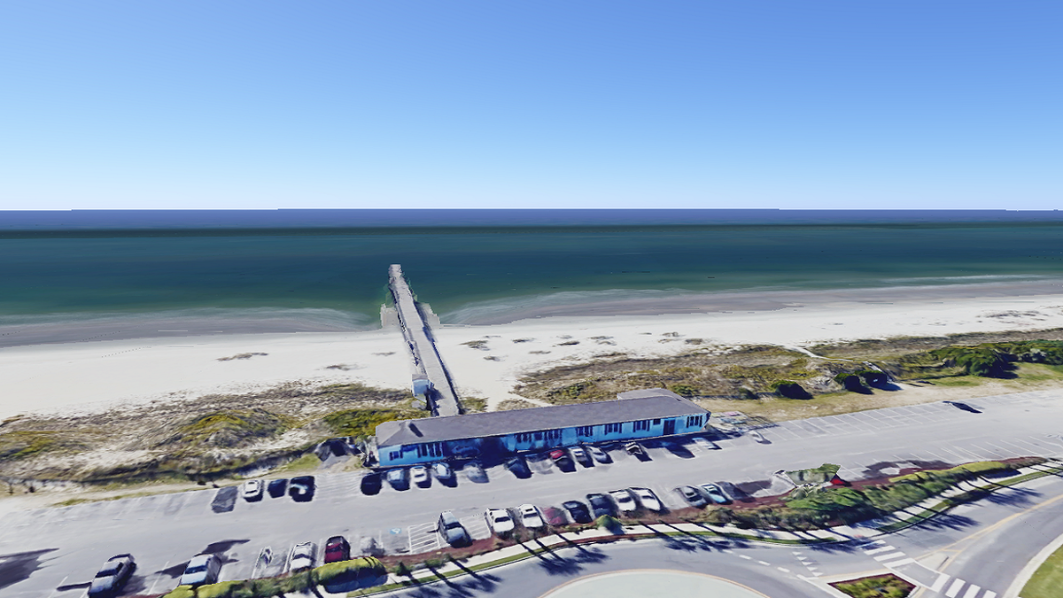 The attack happened at Ocean Isle Beach in North Carolina. (Google Earth)