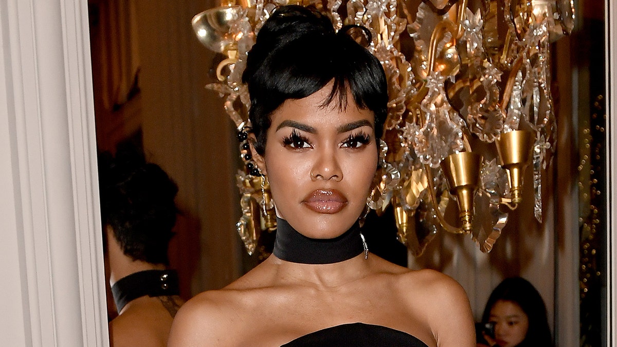 Teyana Taylor attends the Monot show as part of the Paris Fashion Week Womenswear Fall/Winter 2020/2021 on February 29, 2020, in Paris, France. Taylor was named Maxim's ‘Sexiest Woman Alive’ and is the first Black woman to ever top the 'Hot 100' list.