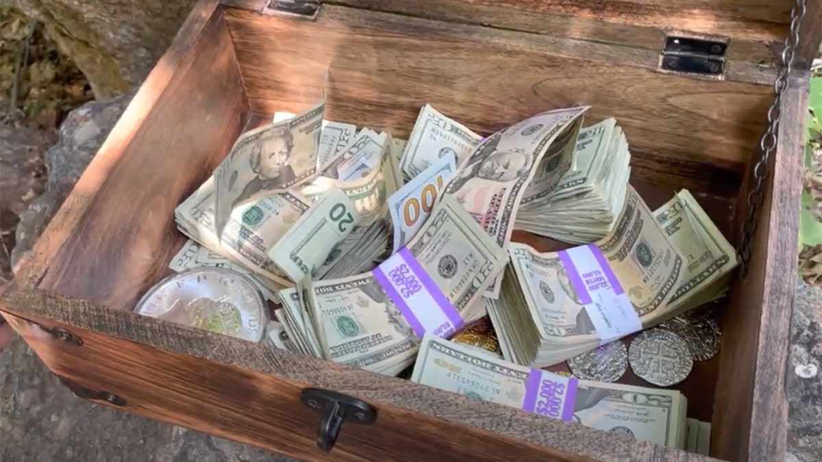 David Cline and John Maxim hid $10,000 in cash in a treasure chest buried in Utah for their second annual treasure hunt.