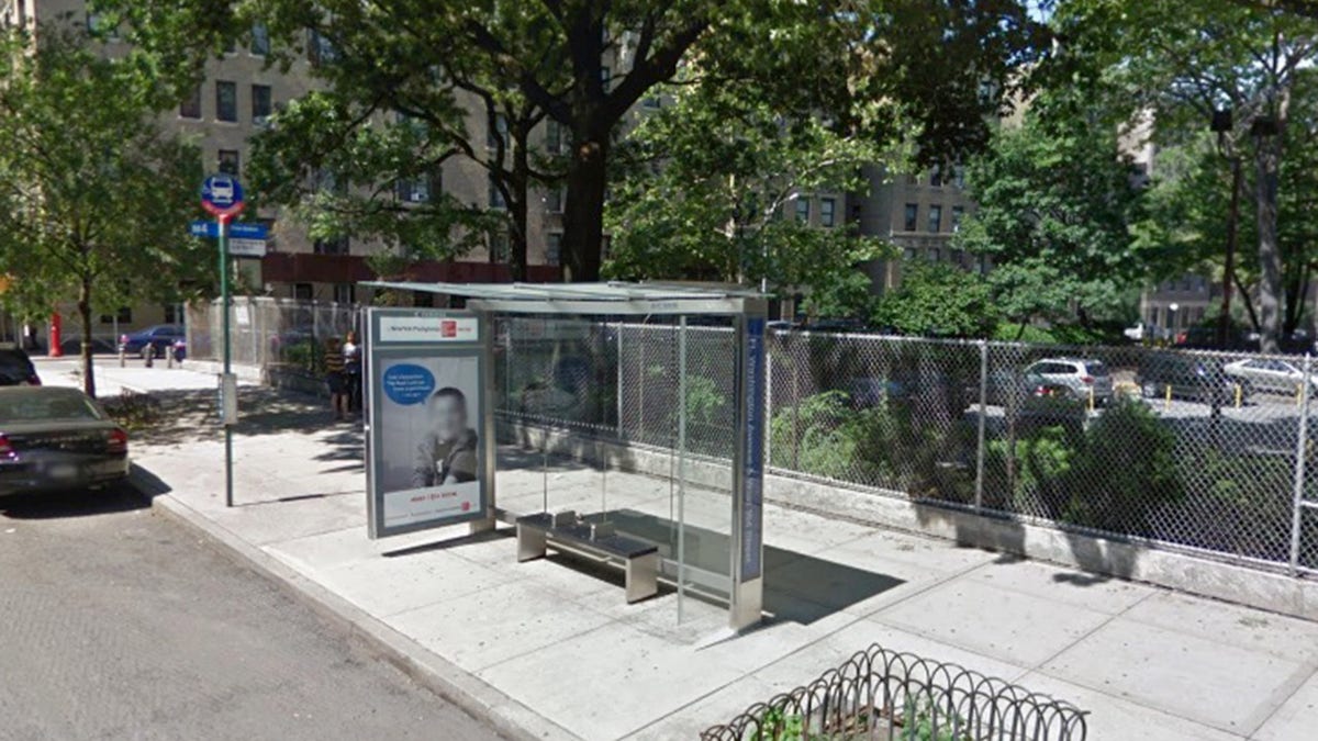 Julio Aponte allegedly attacked his wife outside a bus stop on Monday. (Google Maps)