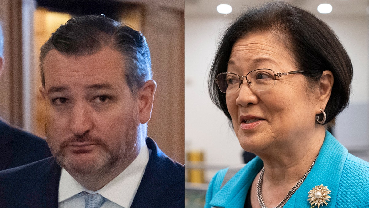 Sen. Mazie Hirono accused Sen. Ted Cruz of "mansplaining" on Wednesday after he claimed she didn't believe in judicial originalism because it "would prevent outcomes that she supports." (Associated Press)