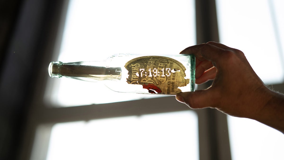 This message in a bottle was left at Michigan Central Station in 1913.