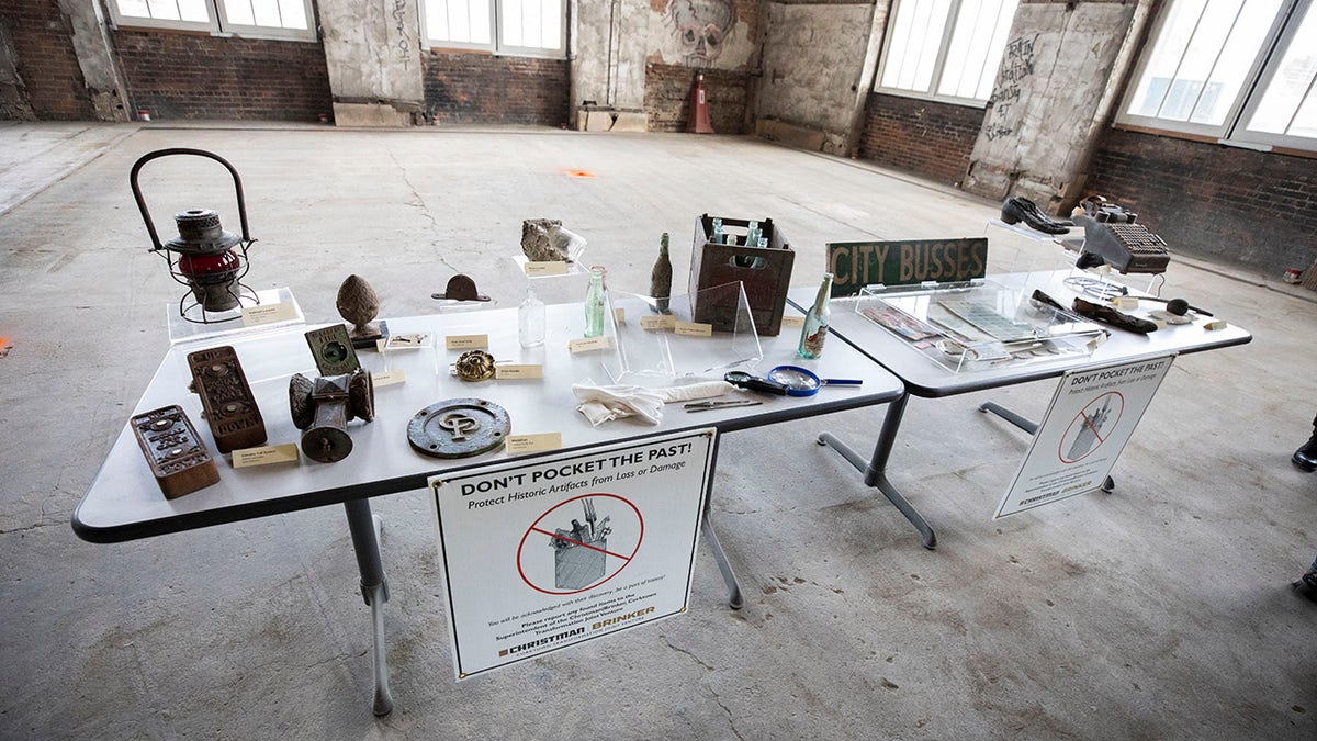Workers at the Michigan Central Station renovation are encouraged to preserve and report any artifacts found.