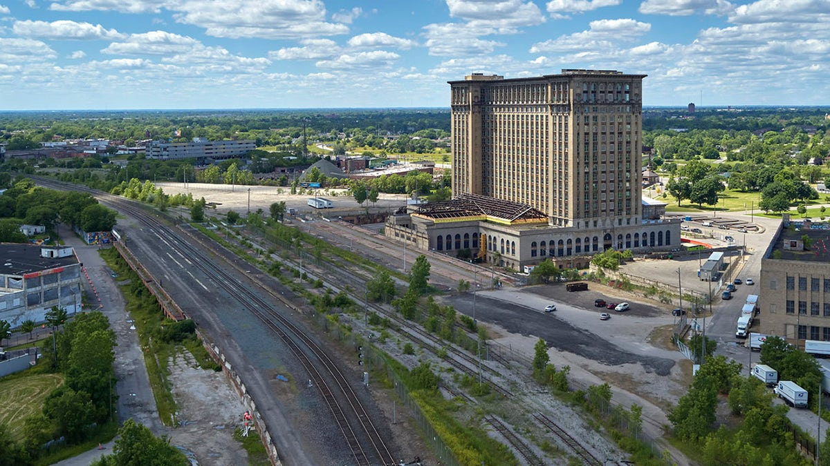 The Michigan Central Station opened for business in 1914 and was abandoned in 1988.