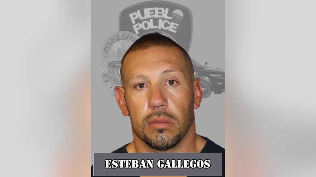 Esteban Gallegos, 41, is accused of shooting at a group of off-duty firefighters in the early hours of Sunday morning. 