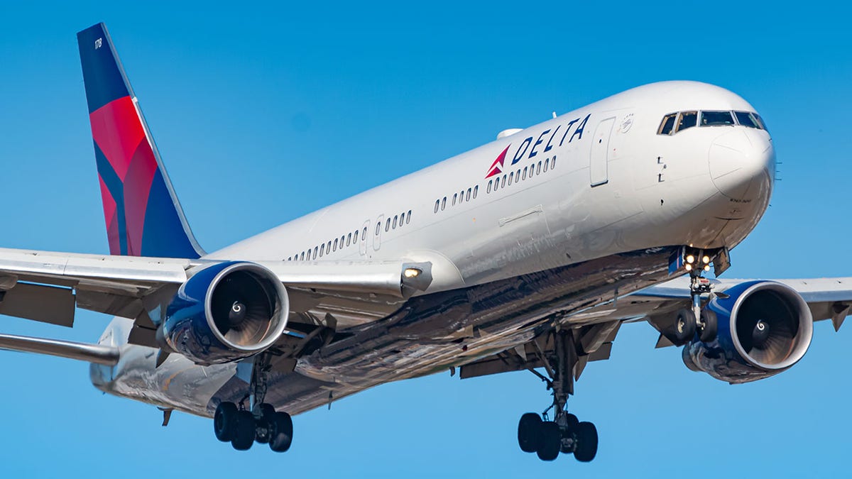 Delta Air Lines Boeing 767 airplane at Frankfurt
