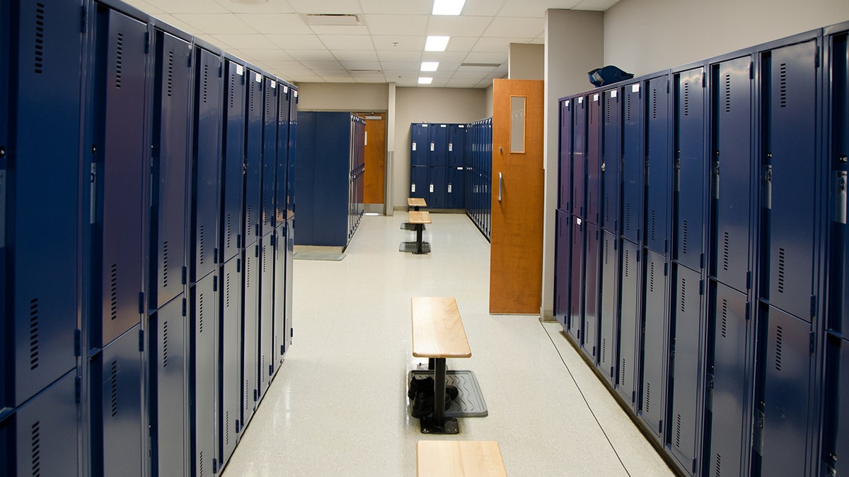 hallway with lockers