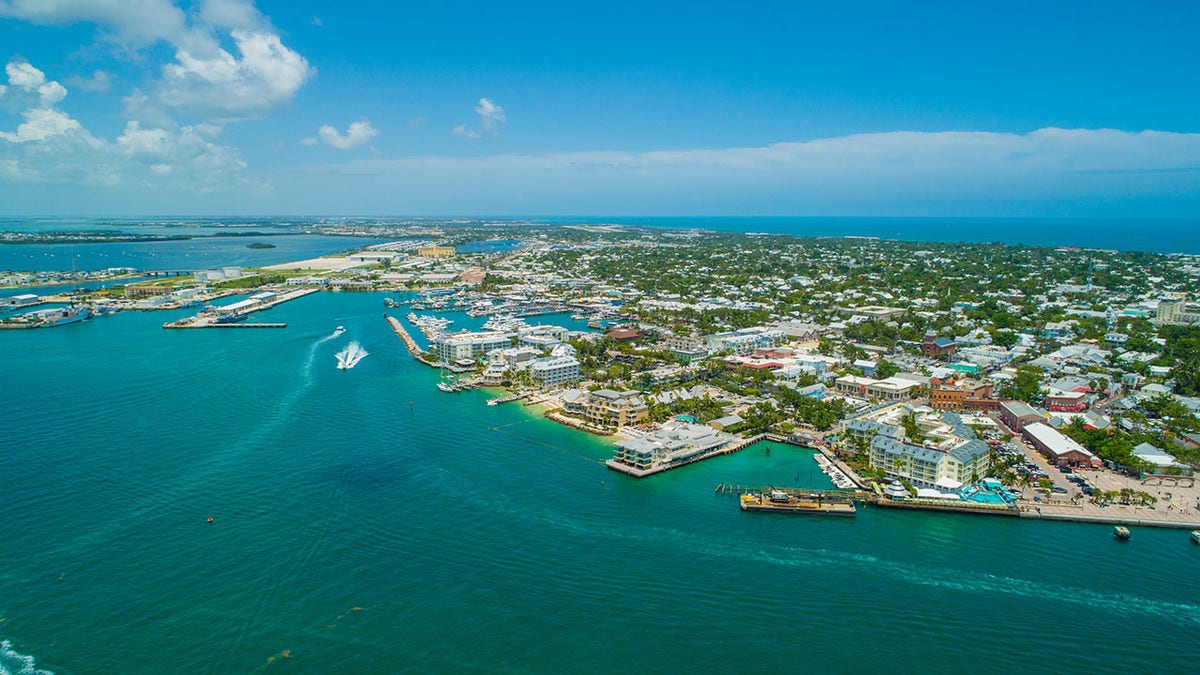 Aerial scenic Key West Florida photo