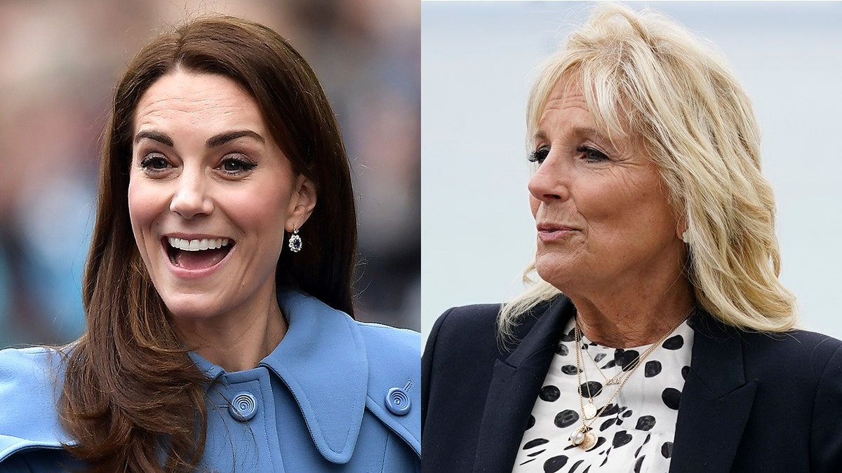 Kate Middleton, the Duchess of Cambridge and first lady Jill Biden will meet for the first time in Cornwall Friday.