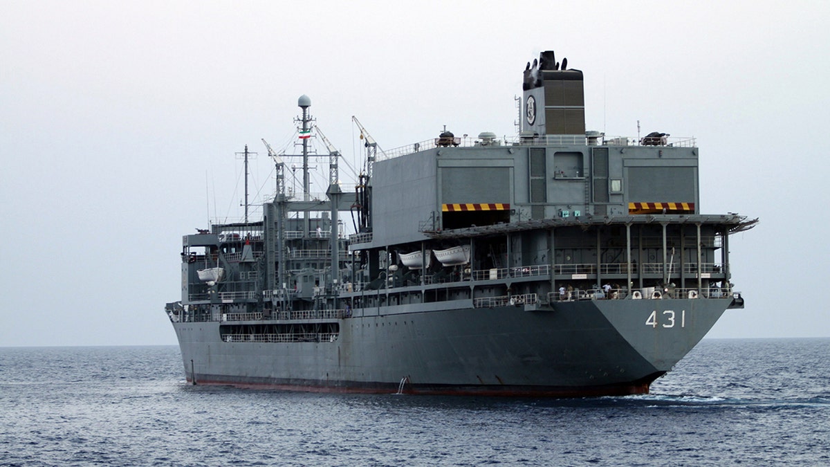 Largest ship in Iranian navy has caught fire and sank in the Gulf of Oman |  Fox News