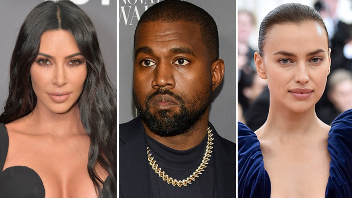 The suitor-approach of Kanye West, middle, to Irina Shayk, right, jibes with how he pursued his now-estranged-wife, Kim Kardashian, left, back in the day.