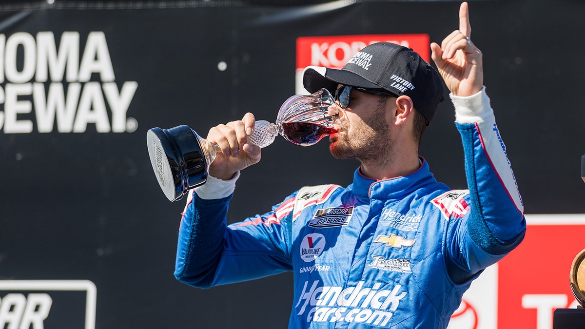 Kyle Larson won the NASCAR Cup Series Toyota/Save Mart 350 at Sonoma Raceway.
