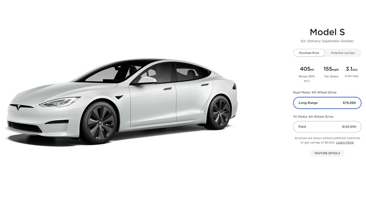 Tesla model s long shop range miles