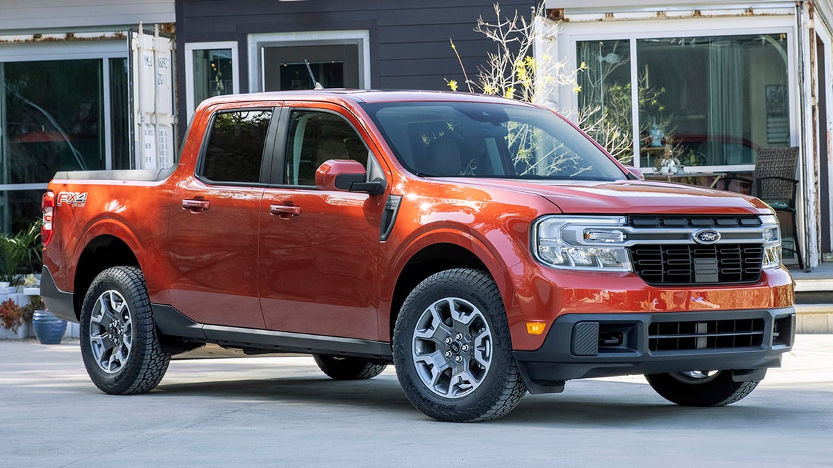 The 2022 Maverick is Ford's cheapest model at $21,490 and comes standard with a hybrid powertrain.