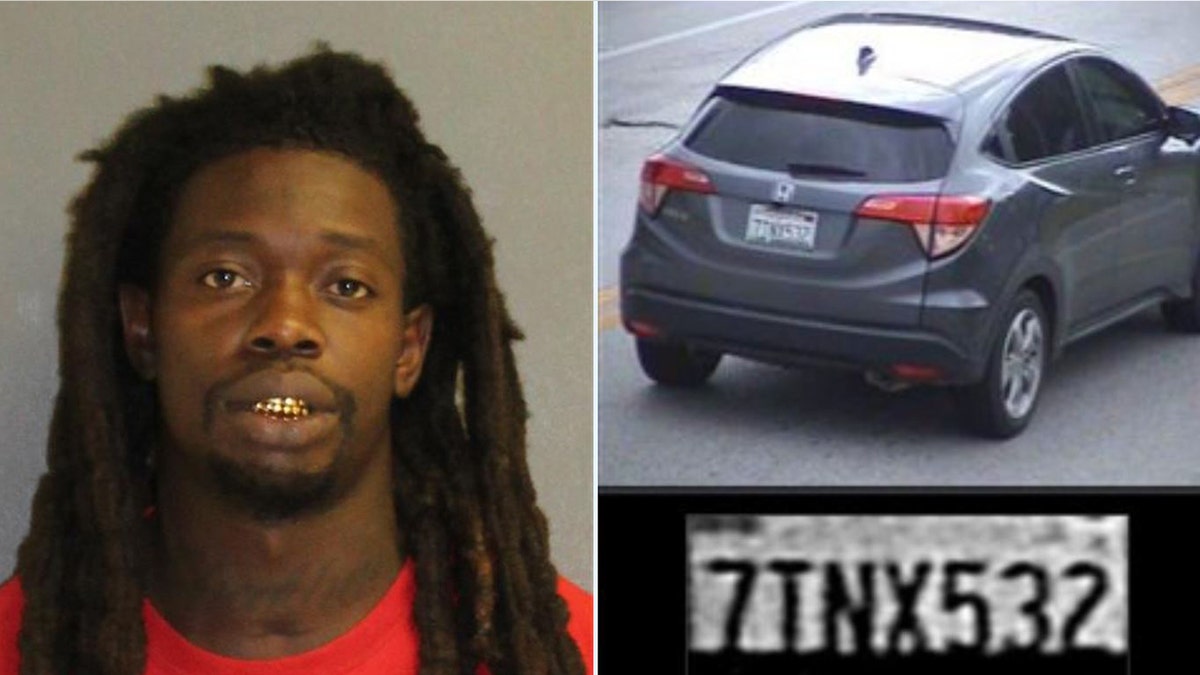 Othal Wallace and the vehicle he is believed to be driving (Daytona Beach Police)