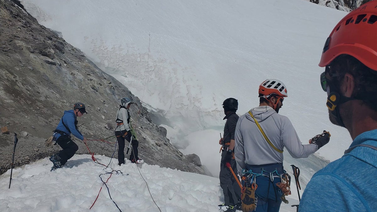 The man was at an elevation of approximately 10,500 feet when he fell, officials said.