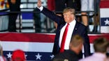 Former President Donald Trump waves to supporters as he leaves the stage after speaking at a rally at the Lorain County Fairgrounds, Saturday, June 26, 2021, in Wellington, Ohio. (AP Photo/Tony Dejak)