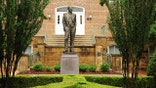 The J. William Fulbright statue on campus of the University of Arkansas in Fayetteville. (Replay Photos/Getty Images)