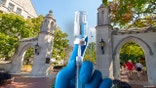 BLOOMINGTON, IN - SEPTEMBER 23: General view of Sample Gates on the campus of Indiana University are seen before the game against the Georgia Southern Eagles at Memorial Stadium on September 23, 2017 in Bloomington, Indiana. (Photo by Michael Hickey/Getty Images