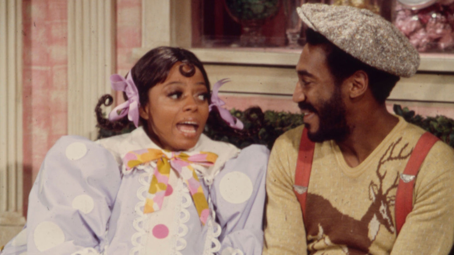 Diana Ross and Bill Cosby performing a sketch in the TV special "Diana!" in 1971.