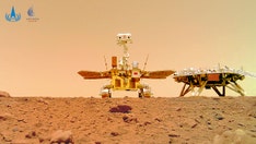 Photos show China's Mars rover on red planet
