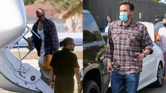 Jennifer Lopez wears what appears to be Ben Affleck’s shirt during outing