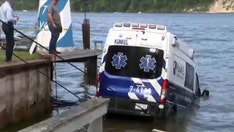 NY woman allegedly drives stolen ambulance into bay following police chase
