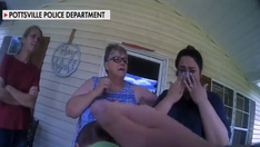 Arkansas rookie police officer saves newborn from choking: See the video