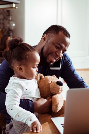 BEST states for working dads